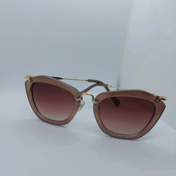 Fashion Brown and Gold Cat  Eye sunglasses - Picture 9 of 12